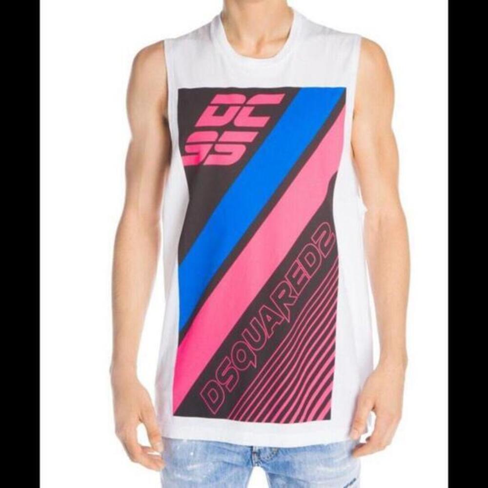 DSQUARED2 Graphic Muscle Tank Top Size‎ Medium NWT